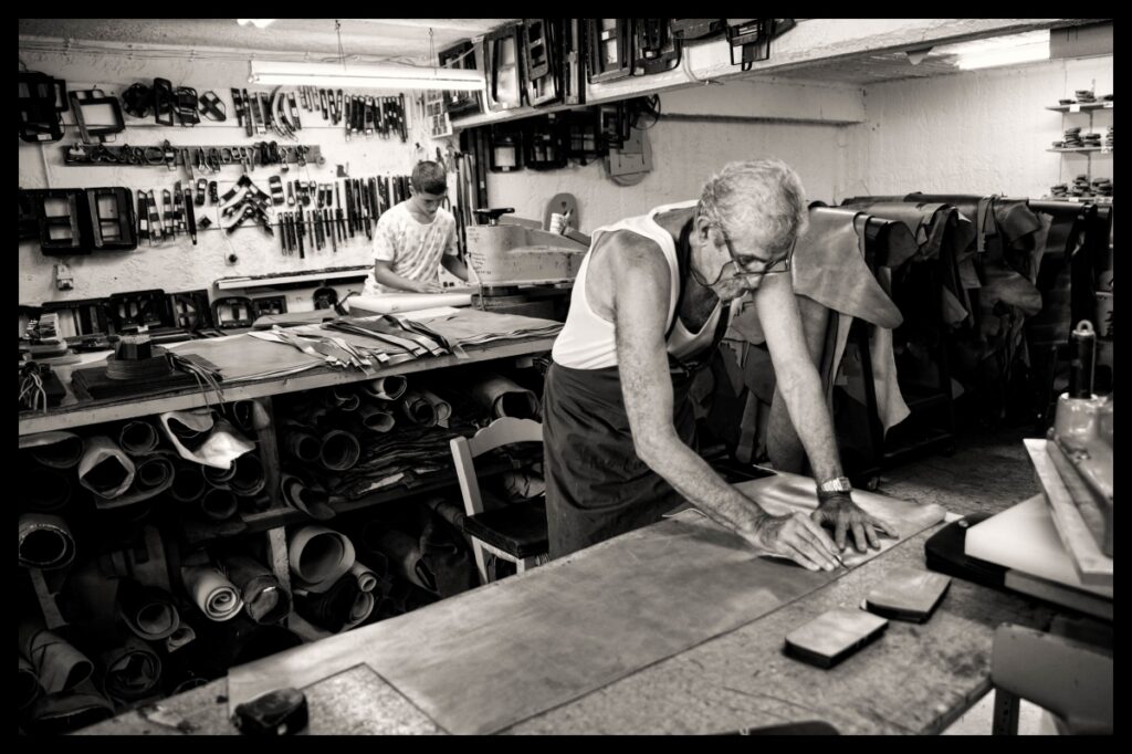 Hatzisleather Workshop is engaged in leatherwork since 1973 in Hersonissos, Crete.