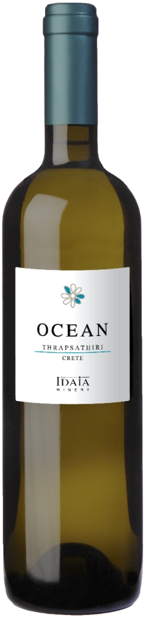 Ocean is a dry white wine by Idaia Winery. It's yellow-green color, flavor combinations and awards, classify it as one of Crete's finest wines.
