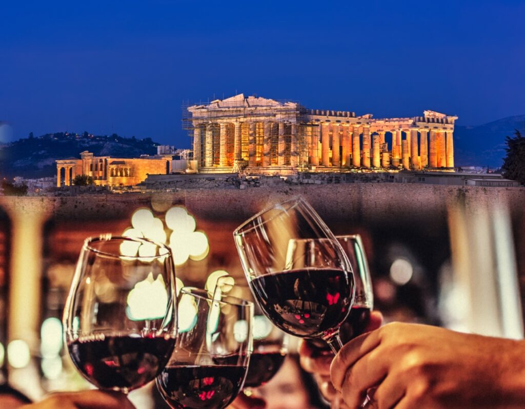 Wine bars have a prominent place in the heart of wine lovers. In the shadow of the Acropolis, wine tasting acquires spiritual stimulation.