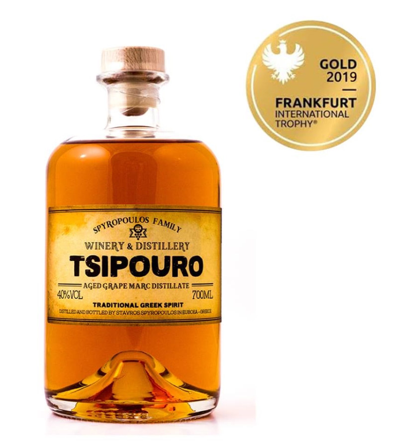 Spyropoulos Family utilizes the 4 elements of nature, earth, fire, water and air producing aged tsipouro derived from the Savvatiano variety.